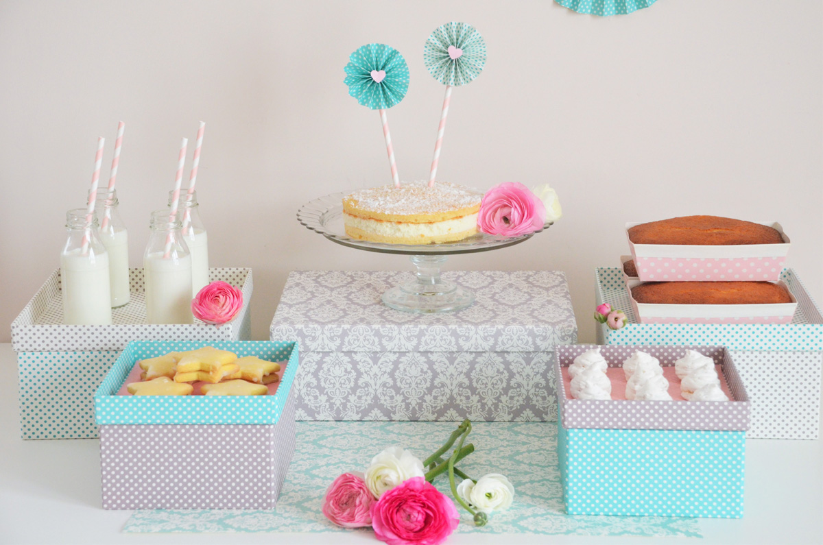 Sweet Table con scatole decorate